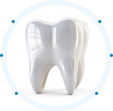 imagen de una muela que representa a la sección de diagnóstico